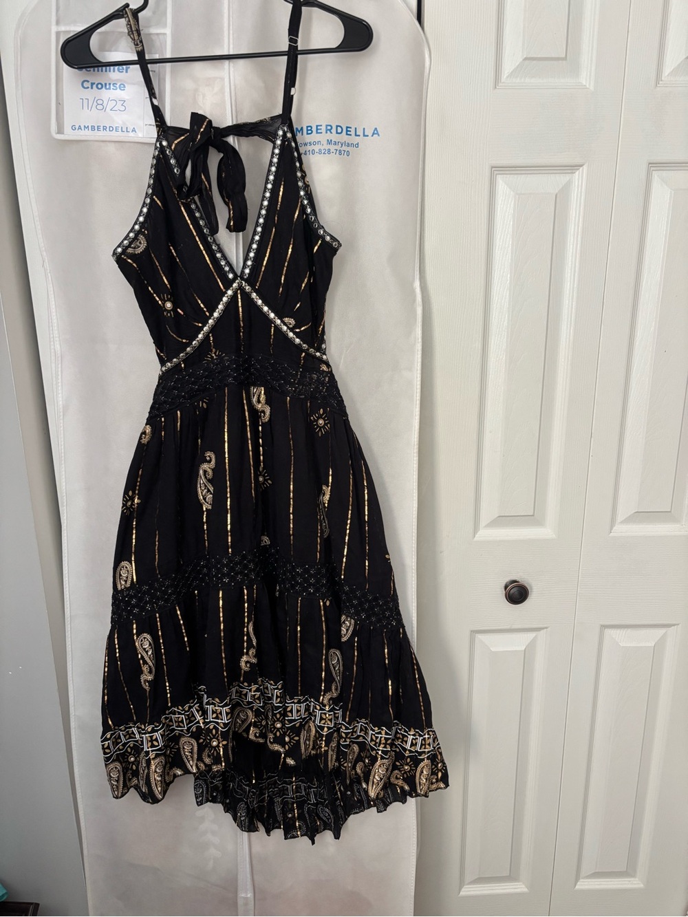 XL Ananta backless strap dress